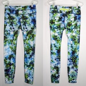Athleta blue green exercise workout leggings S